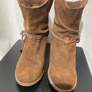 Brown Suede Ankle Boots